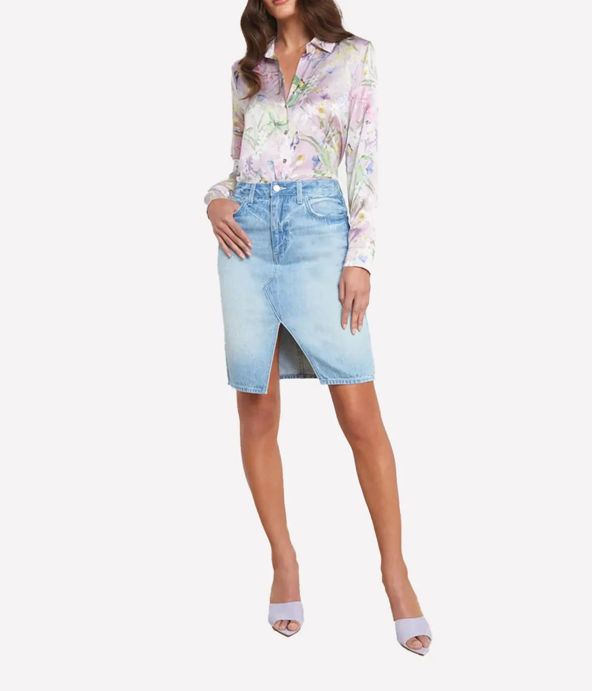 Tylee Knee Length Skirt in Palisade