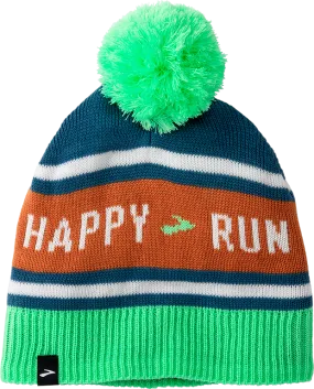 Unisex Heritage Pom Beanie (499 - Run Happy Dark Ocean)