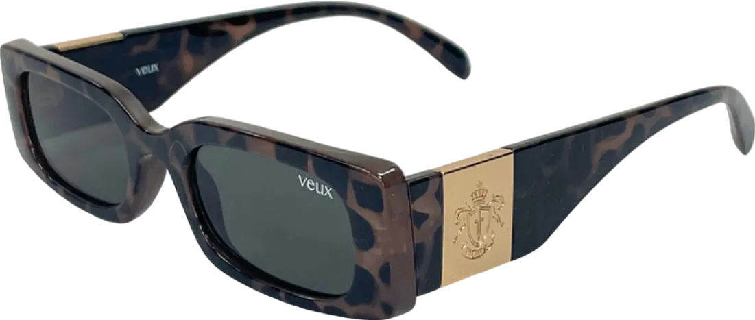 Veux Tortoise Shell Milan Sunglasses in Case