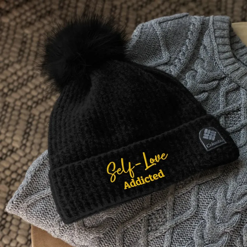 Winter Hats - Self Love - Columbia pom-pom beanie with Embroidery