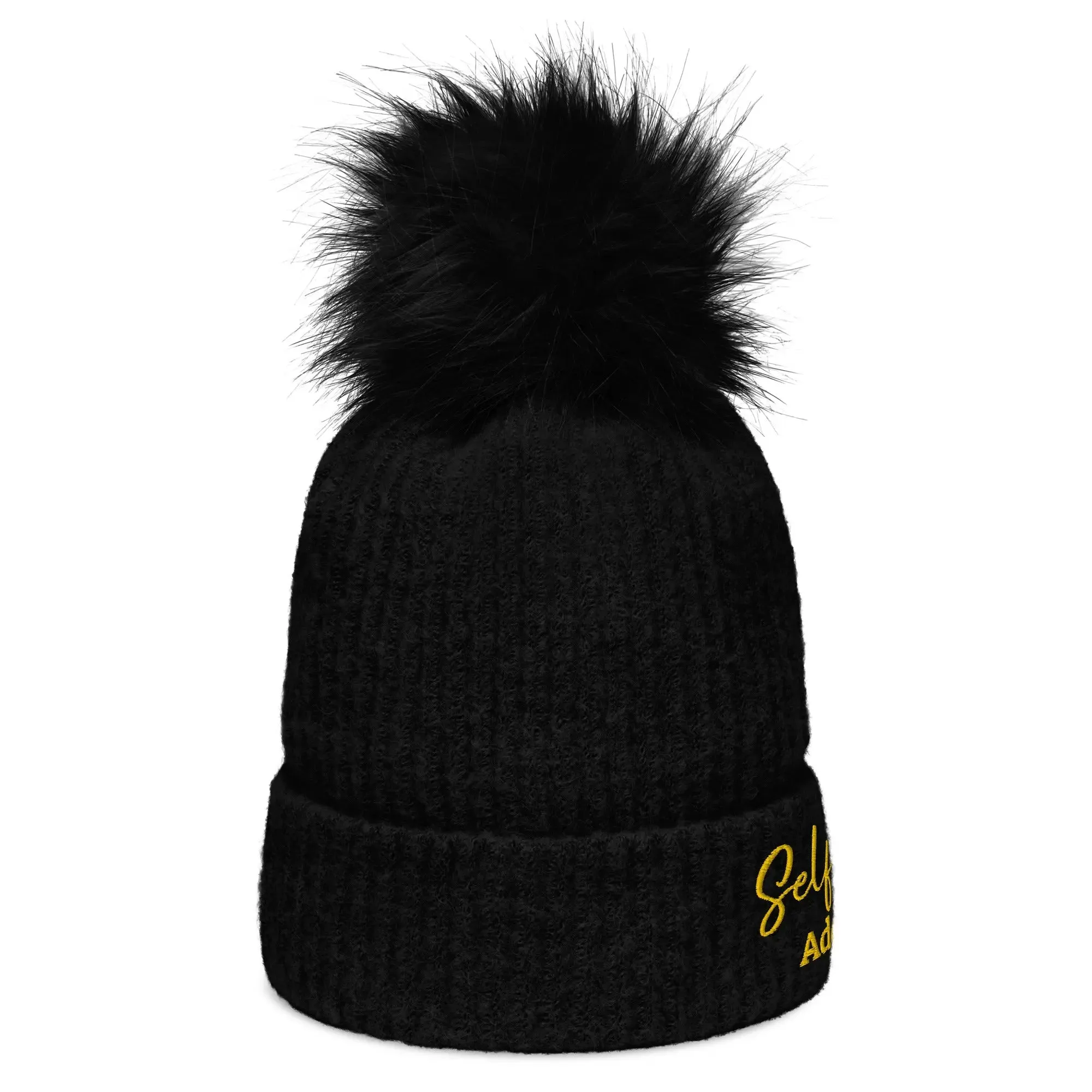 Winter Hats - Self Love - Columbia pom-pom beanie with Embroidery