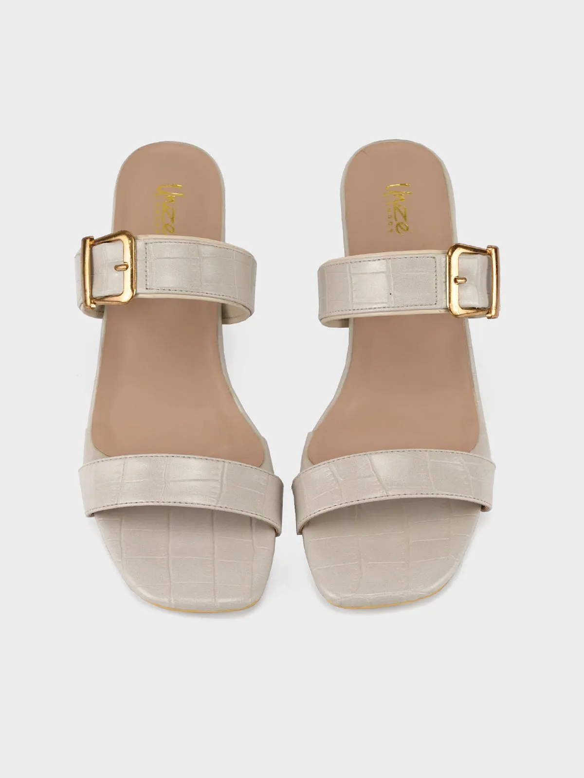 Womens "BUARIA" Block Heeled Sandals