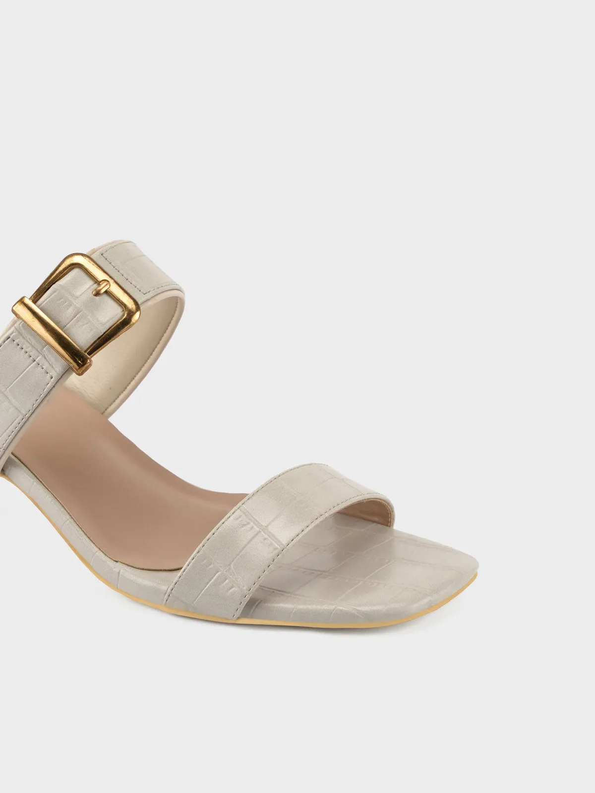 Womens "BUARIA" Block Heeled Sandals