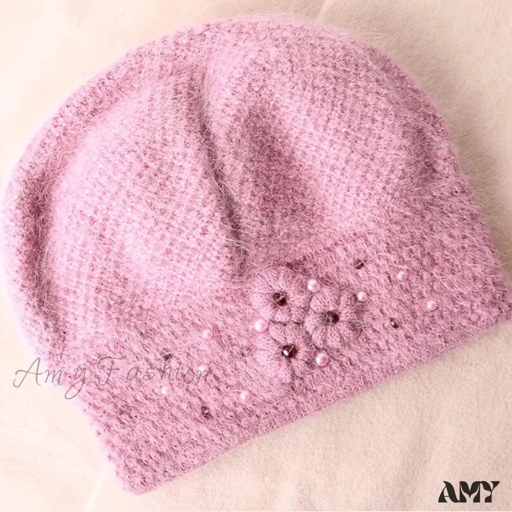 Woolen Black Pullover Hat with Big Circumference