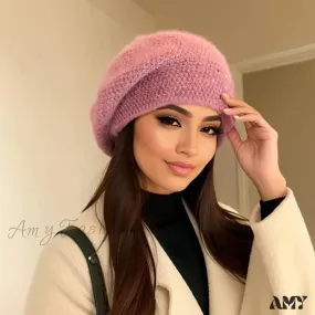 Woolen Black Pullover Hat with Big Circumference