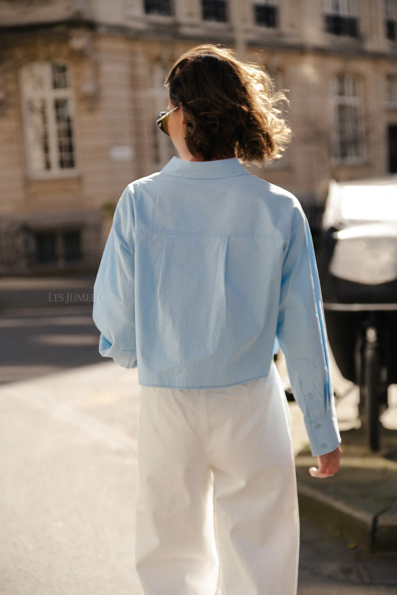 YASLee LS short shirt clear sky